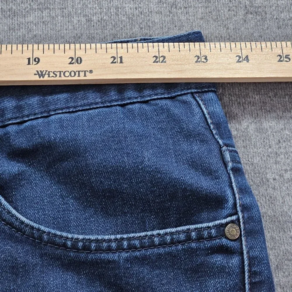 Canali Jeans Men 46x34/28 Indigo Straight Leg Italy Cotton Preppy Designer Boho